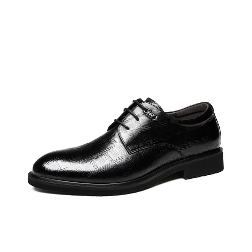 CHINT Dress Shoes Men Low Top Black