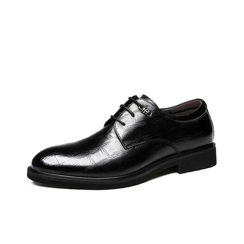 CHINT Dress Shoes Men Low Top Black-0