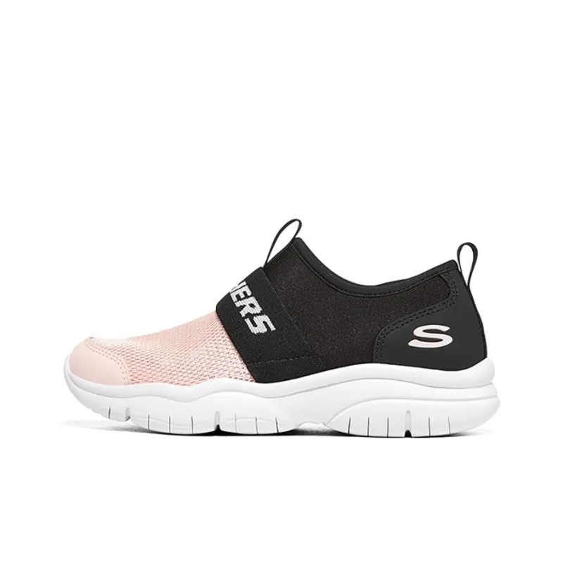 Skechers Go Fle Cushioning, Abrasion Resistant, Anti Kick Low Top Kids Lifestyle Shoes Pink/Black Teenagers-0