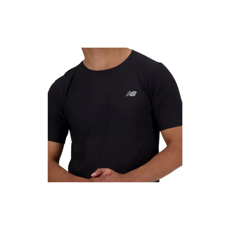 New Balance Athletics Jacquard T Shirt Men's Black-5