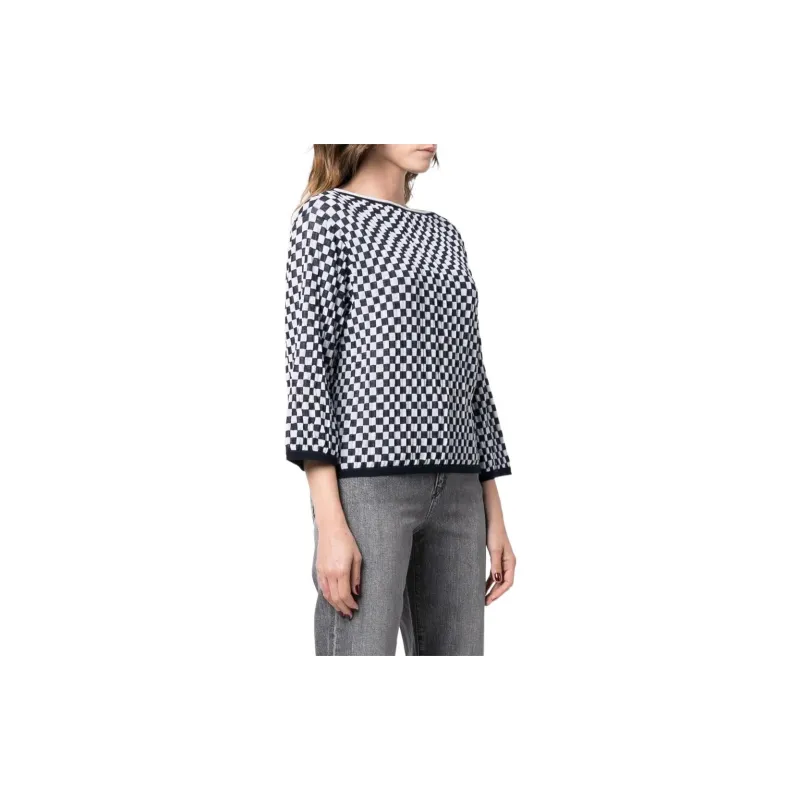 EMPORIO ARMANI Sweaters Women's Black/White-3