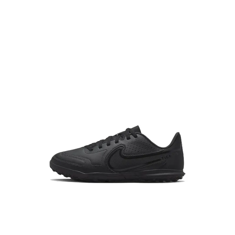 Nike Tiempo Legend 9 JR Club TF Slip Resistant Cushioning Abrasion Resistant Low Top Kids' Soccer Shoes Black Kids'-0