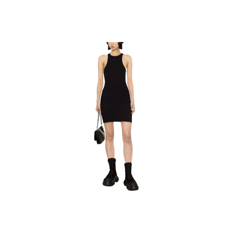 Vetements Racerback Ribbed Mini Dress 'Black'-2