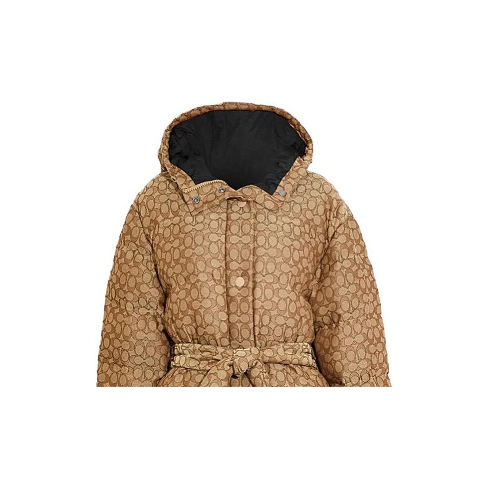 Coach long puffer jacket online