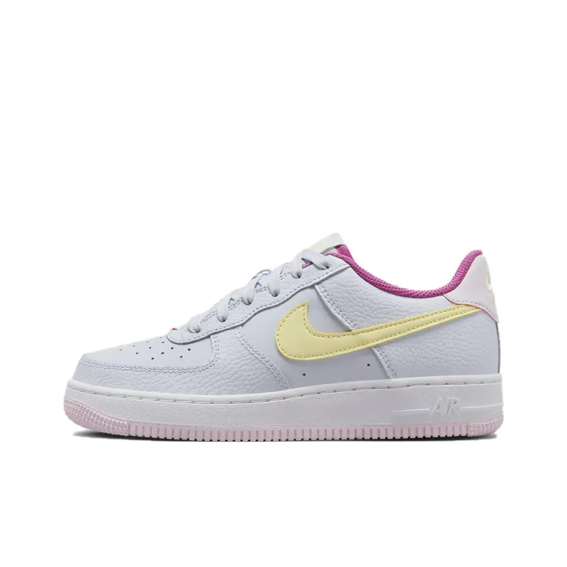 Nike Air Force 1 GS Grey Citron Fuchsia-0