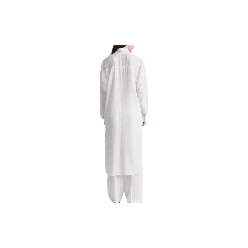 TOTEME Long-sleeved Striped Shirt Dress-2