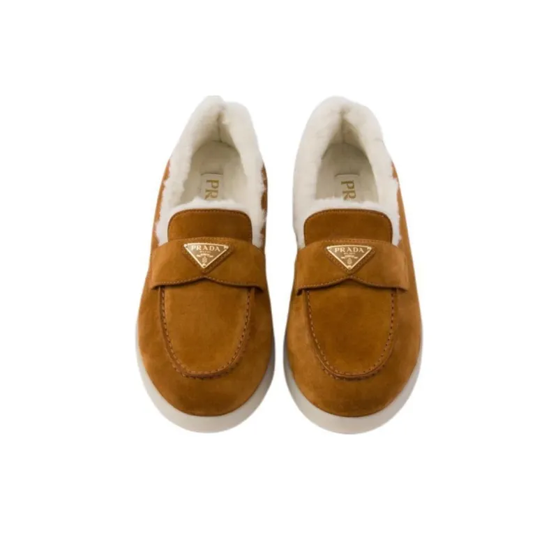 PRADA Loafers 2.5cm Women's Brown-2
