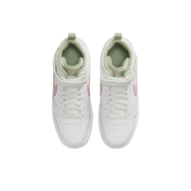 Nike Court Borough Mid 2 GS 'White Pink Foam'-3