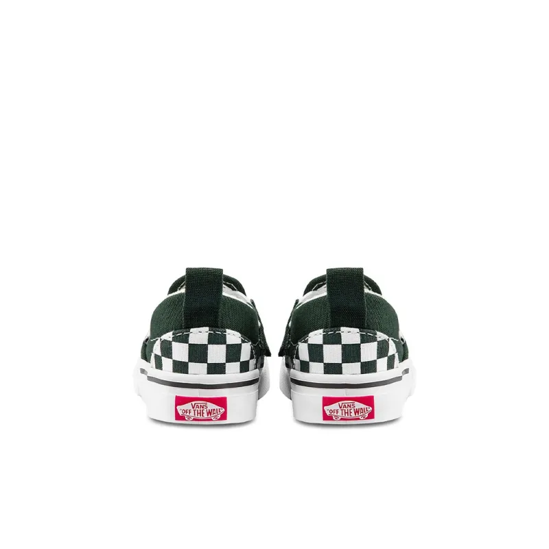 Vans Slip-on V Lightweight And Wear-resistant Low-Top Skateboard Shoes Green White Infant And Toddler-3