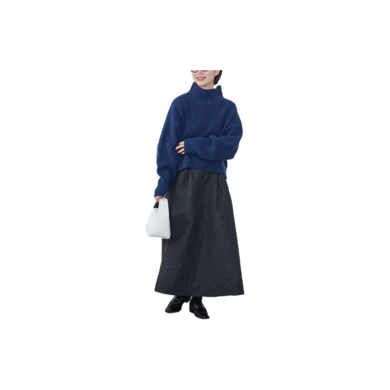 Beams Casual Long Skirts Women's Black-2