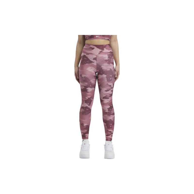 Reebok Workout Ready Camo PrIntense Leggings Women's Red-2