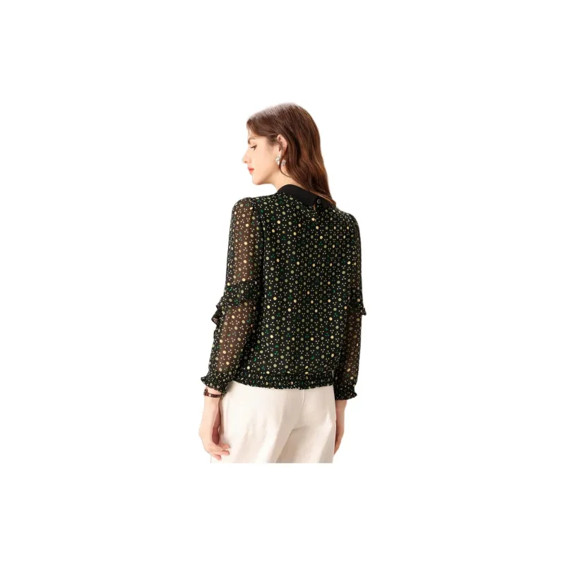 FENHONGMALI Shirt Women's Green-4