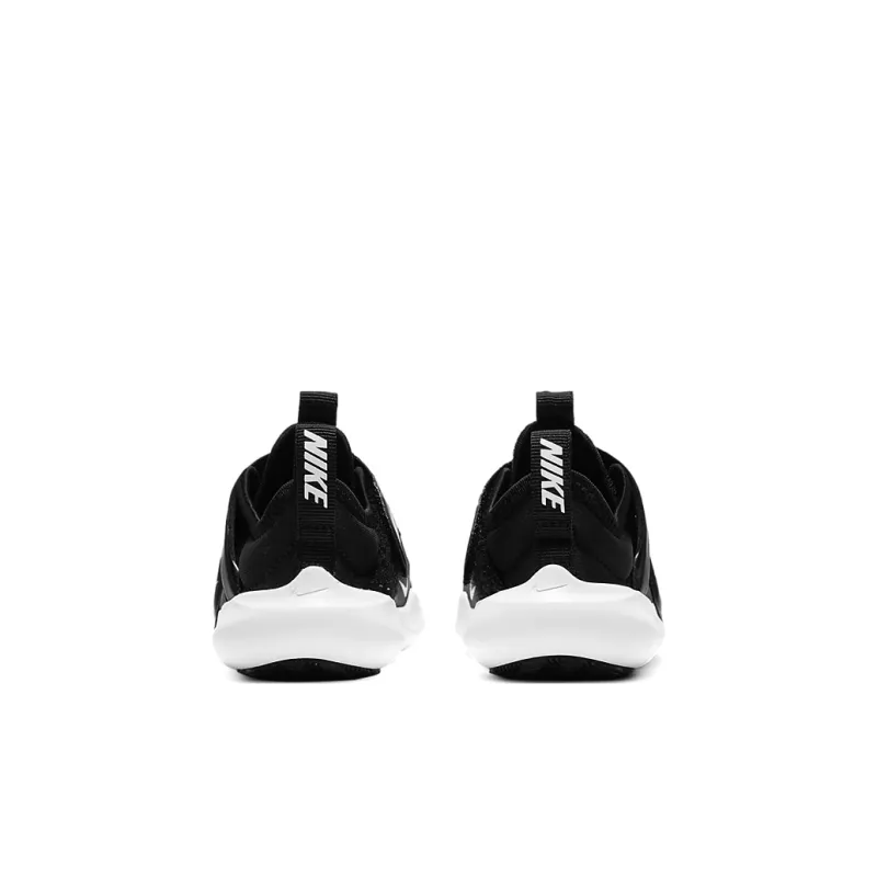 Nike Flex Advance Slip Resistant Cushioning Abrasion Resistant Low Top Running Shoes Black White Infant And Toddler-4