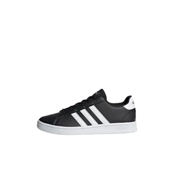 Adidas Neo GRAND COURT K Abrasion Resistant Low Top Skateboard Shoes Black Kids'