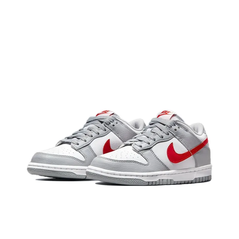 Nike Dunk Low GS 'Grey Red'-2