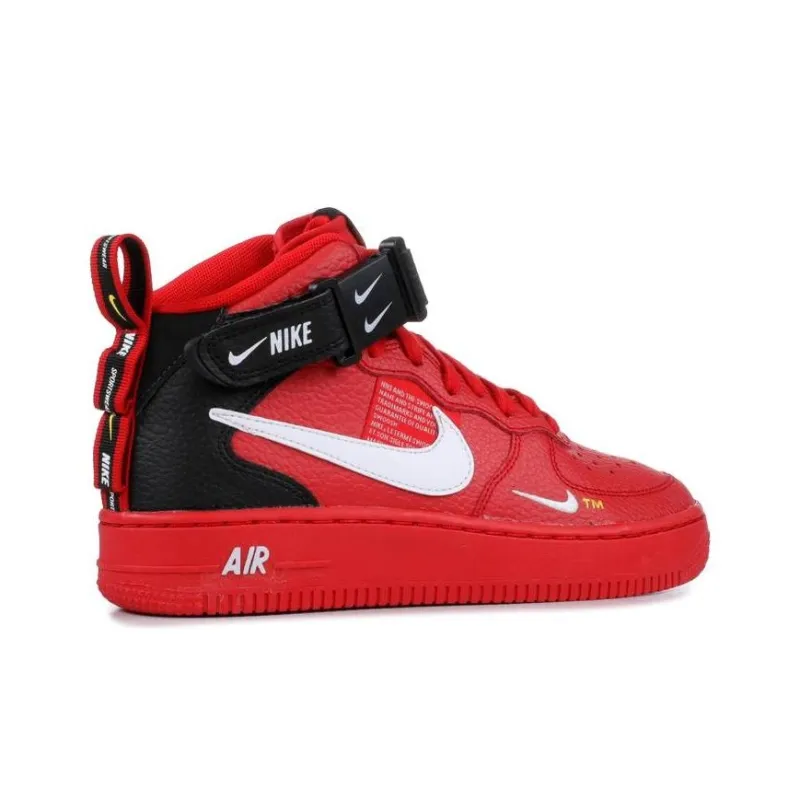 Nike Air Force 1 Mid Utility University Red GS-3