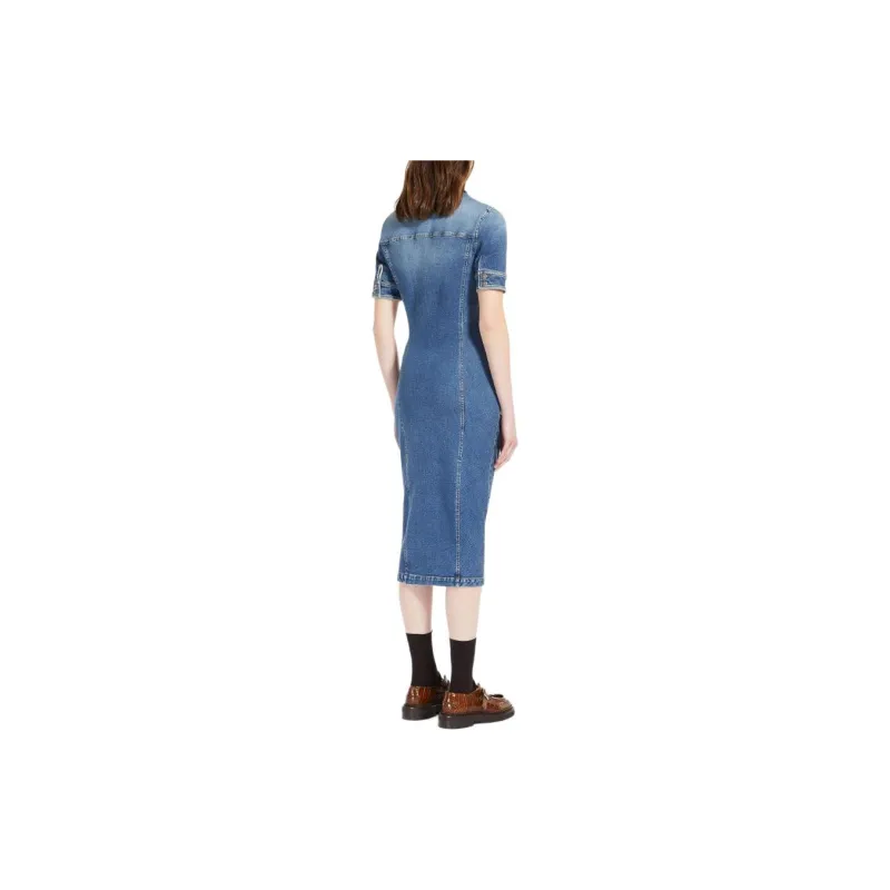 SportMa Garda Collection Garda Denim Dress Short-Sleeved Dresses Women's Blue-2