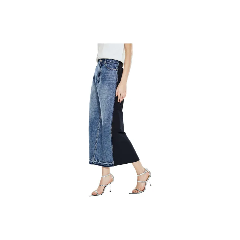 COVERINS Denim Long Skirt Women's Blue-3
