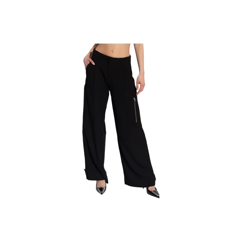 AMIPARIS Low rise Multi pockets Palazzo Trousers-1