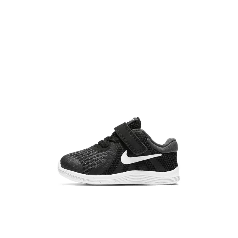 Nike REVOLUTION 4 Revolution 4 Breathable Cushioning Low Top Running Shoes Black Infant And Toddler-0