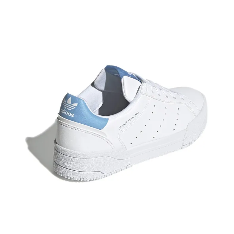 Adidas Court Tourino J 'White Light Blue'-3
