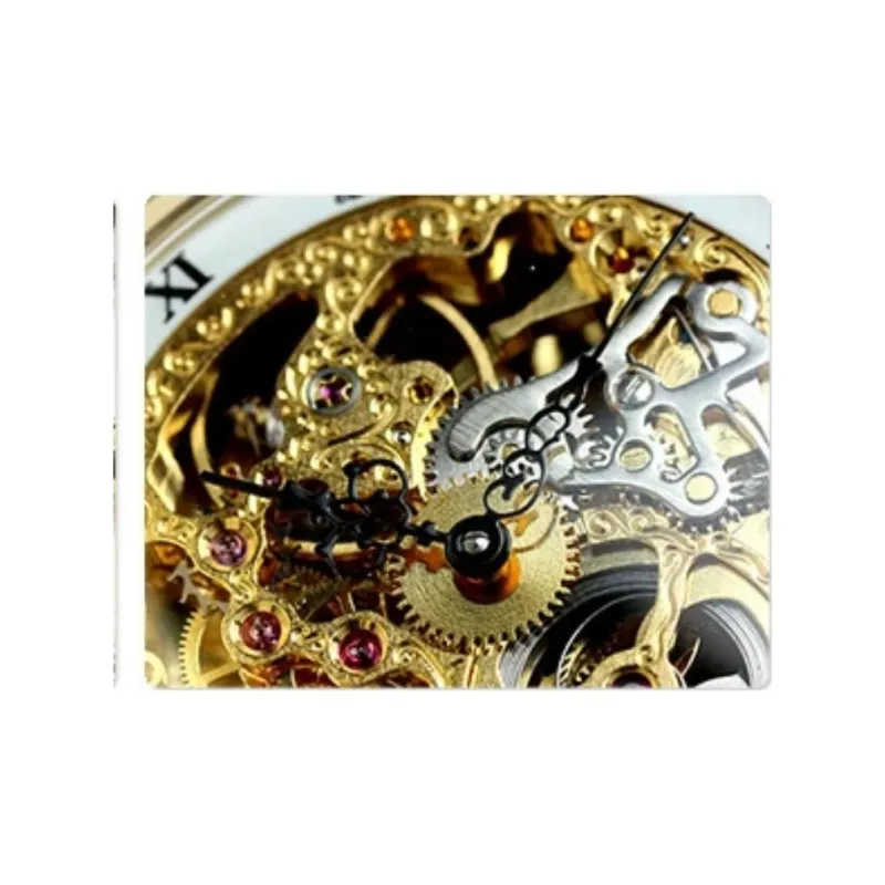 RAPPORT Mechanical Movement Metal Pocket Watch 52mm Unisex White-4