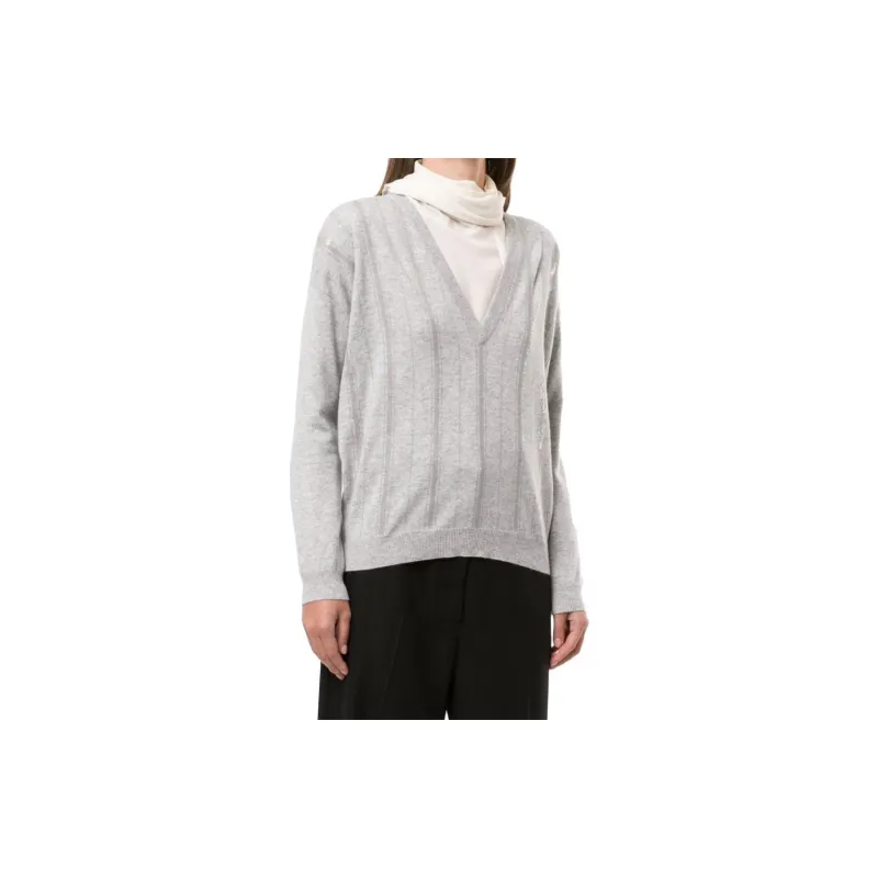 Brunello Cucinelli Sweater Women's Gray-2