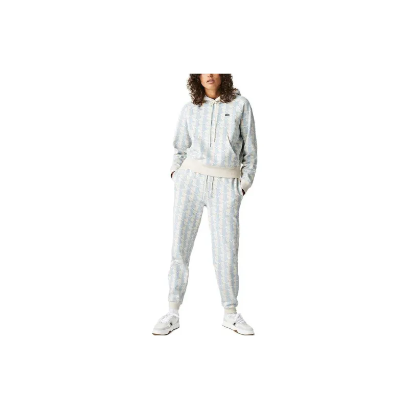 LACOSTE Knitted Sweatpants Women's White-1