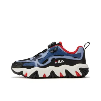 FILA KIDS Tiger Claw Low Top Kids' Running Shoes Black Blue Teenagers
