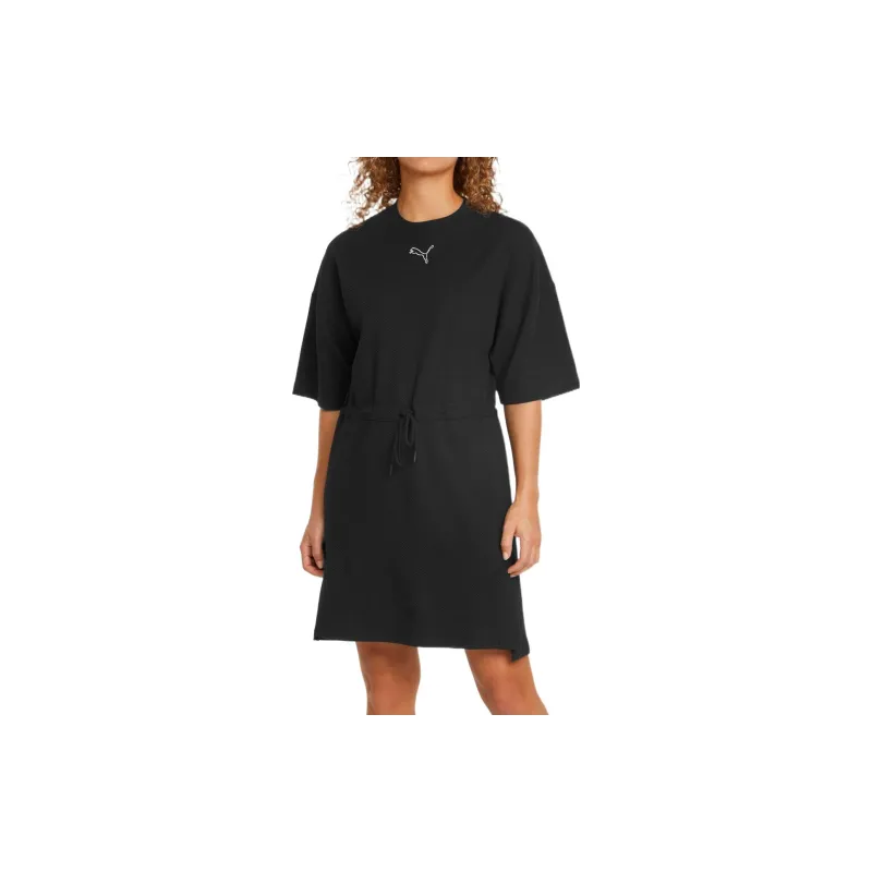 PUMA Short Sleeved Dresses Women's Black-2