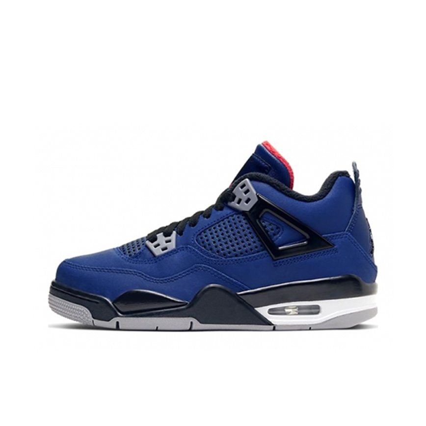 Jordan 4 retro black and blue hotsell