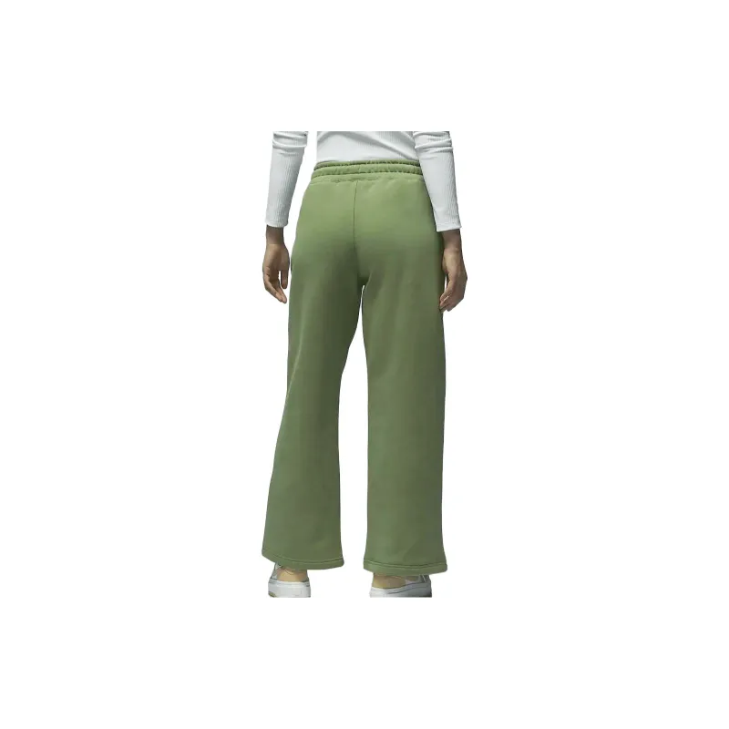 Jordan Flight Knitted Sweatpants Women's Light Olive Yellow-4