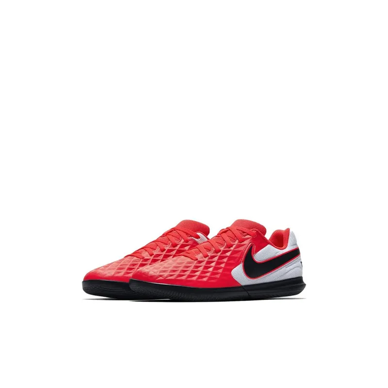 Nike Tiempo Legend 8 Club Ic Jr Low Top Kids' Soccer Shoes White Black Red Kids'-2
