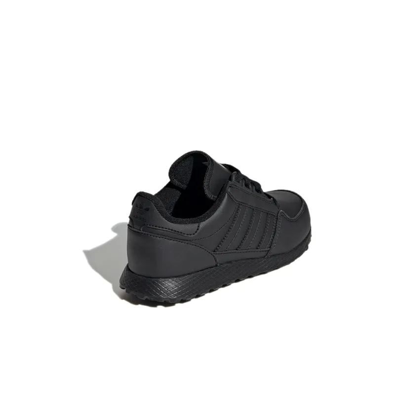Adidas Originals Forest Grove Abrasion Resistant Low Top Kids Lifestyle Shoes Black Children Aged 3 7 Years Old-3