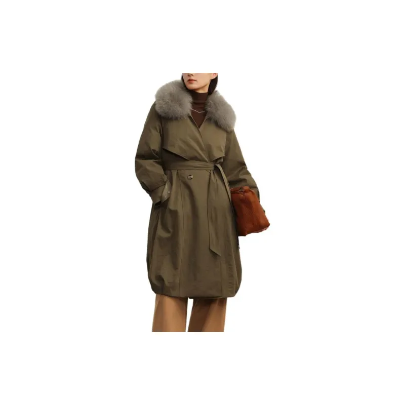 JZ Juzui Down Jacket Women's Green-2
