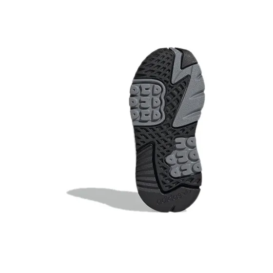 Adidas Originals Nite Jogger Breathable Mid-Top Toddler Shoes Gray Infant And Toddler-5