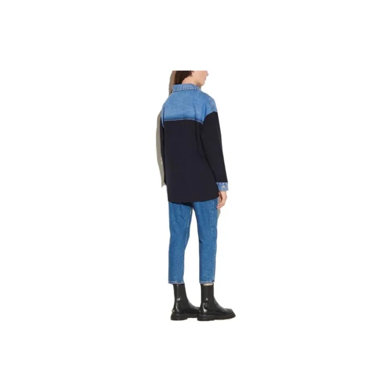 Sandro Denim Jackets Women's Navy-3