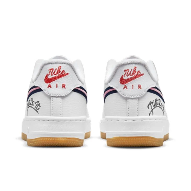 Nike Air Force 1 Low LV8 Just Do It White Pink Glaze GS-4