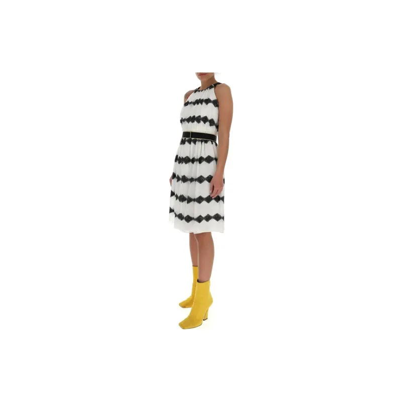 MaxMara Sleeveless Dresses Women's White-4