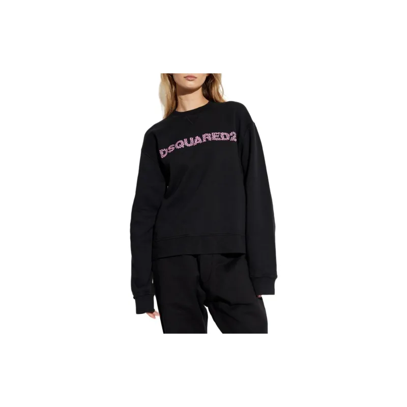 DSQUARED 2 Brushed Fleece Logo Cool Fit Sweatshirt-2