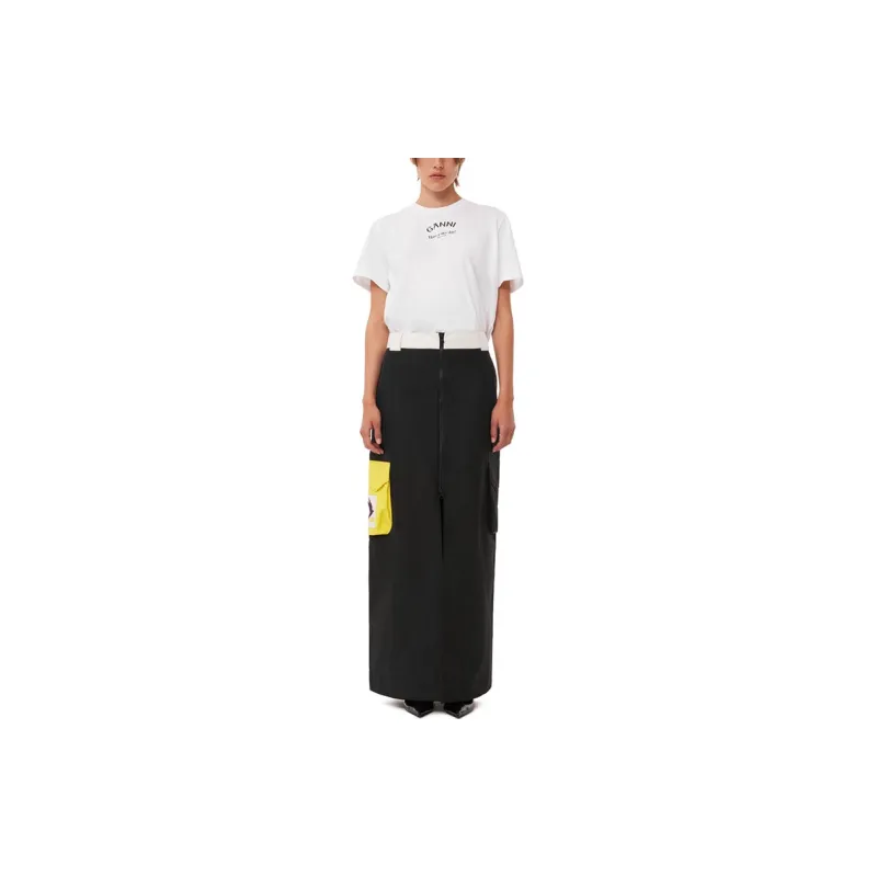 66°north X GANNI X 66°NORTH Casual Long Skirts Women's Black-2