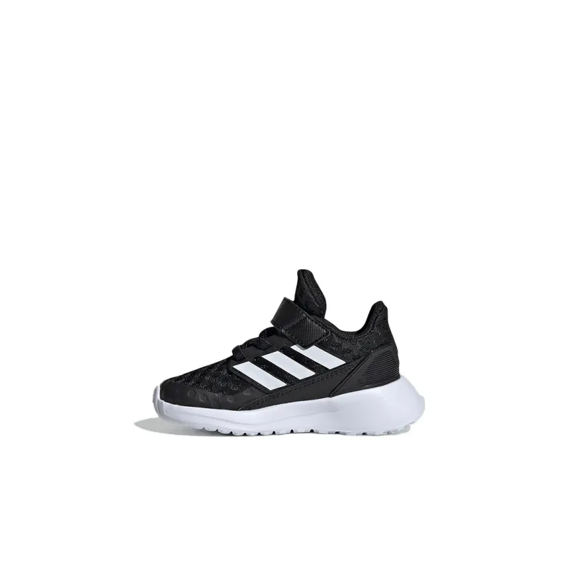 Adidas Rapidarun Elite Cushioned Wear-Resistant Breathable Low-Top Toddler Shoes Black White Infant And Toddler-0