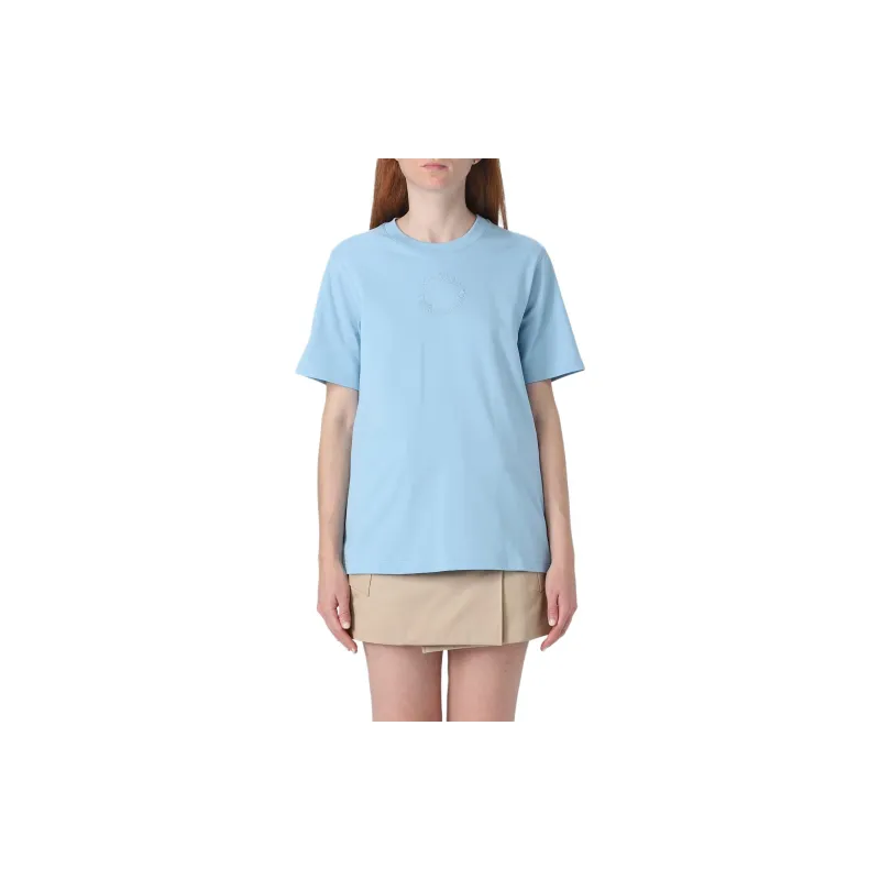 Burberry T Shirts Women's Sky Blue-4