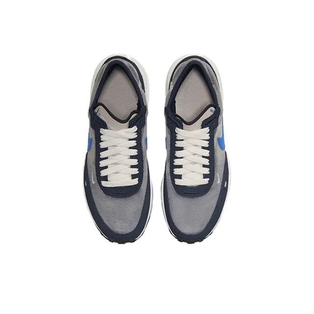 Nike Waffle One Cushioning Anti-Slip And Wear-Resistant Low-Top Kids Lifestyle Shoes Gray Blue Teenagers-3