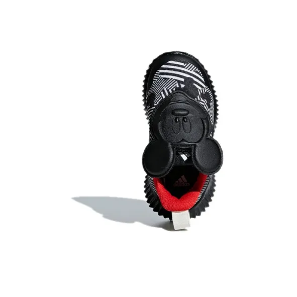 Adidas Fortarun Mickey Ac I Abrasion Resistant Breathable Low Top Toddler Shoes Black White Infant And Toddler-4