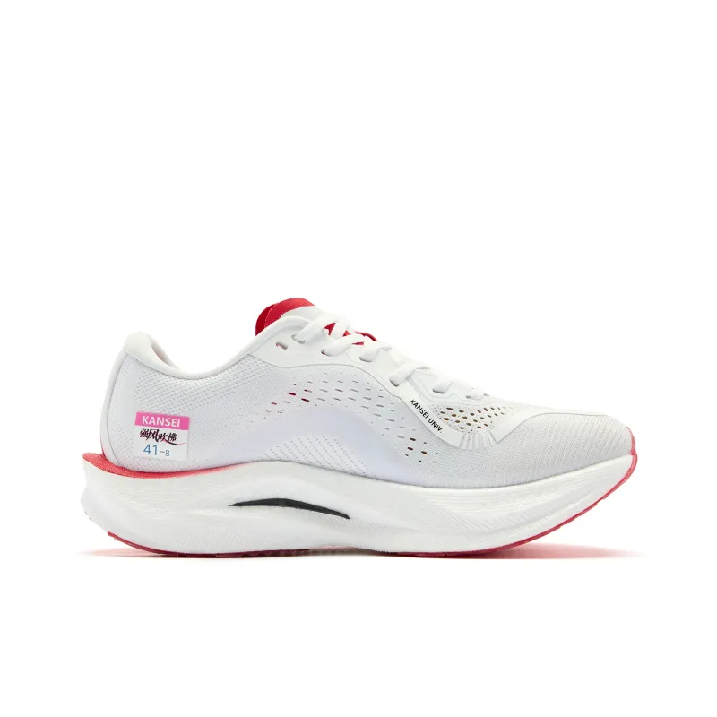 QIAODAN Strong Winds 2.0 Running Shoes Women's Low Top Tomato Red Lightning Blue-2
