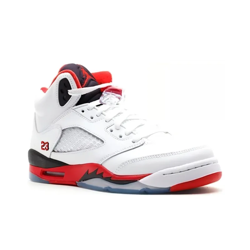 Air Jordan 5 Retro Fire Red Black Tongue 2013 GS-1