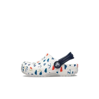Crocs Classic Children's Sandals White Blue Kids'