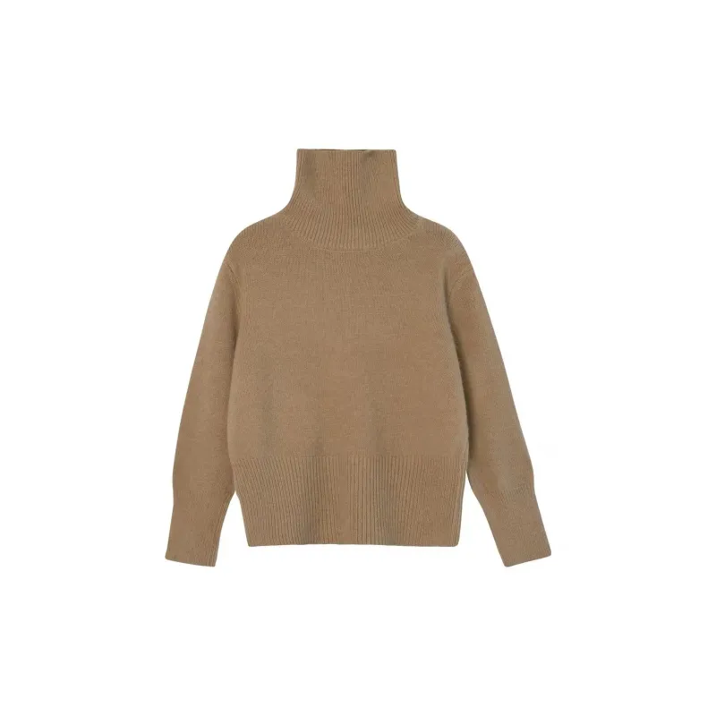 The King And The Nightingale Minimalist Style Basic Turtleneck Pullover Knitwear Women's-31