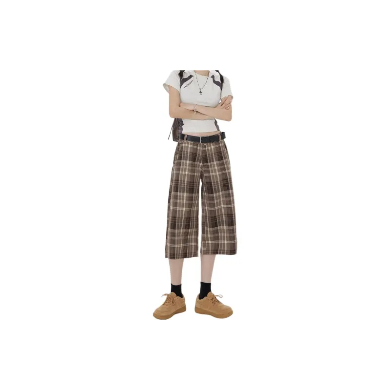 Kazakhstan SS24 Casual Pants Women's Plaid-1